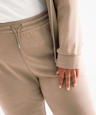 Pantalon en maille avec ceinture élastique femme grande taille vue2 - GEMO(FEMME PAP) - GEMO