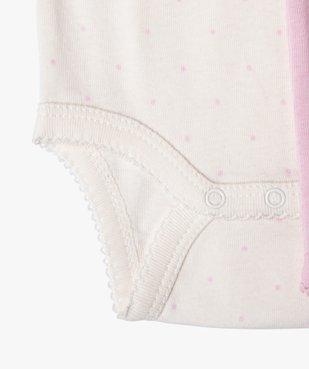 Bodies à bretelles avec motifs exotiques bébé fille (lot de 3) vue3 - GEMO 4G BEBE - GEMO