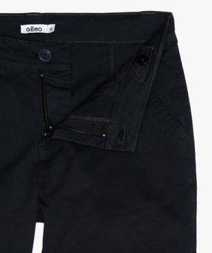 Pantalon garçon coupe chino avec revers cousus vue2 - GEMO (JUNIOR) - GEMO