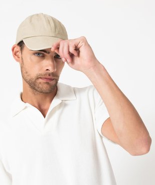 Polo manches courtes en éponge homme vue5 - GEMO (HOMME) - GEMO