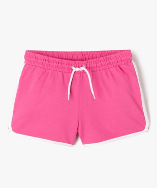 Short en maille avec biais contrastants fille vue1 - GEMO 4G FILLE - GEMO