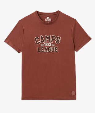 Tee-shirt manches courtes et motif bouclette homme - Camps United vue4 - CAMPS G4G - GEMO