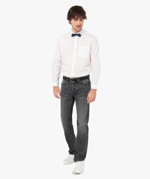 Chemise homme uni à manches longues - Repassage facile vue5 - GEMO (HOMME) - GEMO