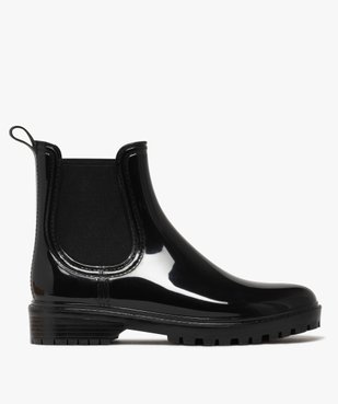 Bottes de pluie femme vernies avec élastiques d'aisance vue1 - FOLLOW ME - GEMO