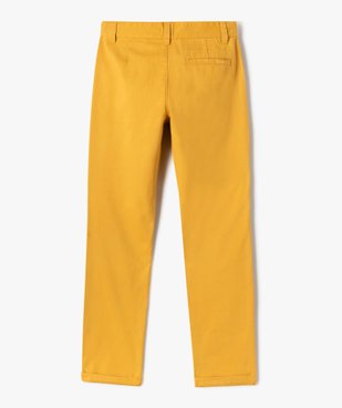 Pantalon chino en coton à revers garçon vue3 - GEMO 4G GARCON - GEMO