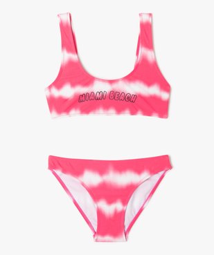 Maillot de bain 2 pièces fluo fille vue1 - GEMO 4G FILLE - GEMO