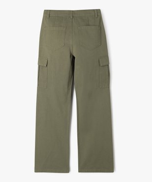 Pantalon cargo coupe straight à taille ajustable fille vue4 - GEMO 4G FILLE - GEMO