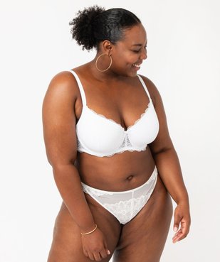 Soutien-gorge grande taille à armatures et coques fines  vue9 - GEMO(HOMWR FEM) - GEMO