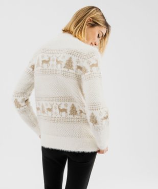 Pull de Noël avec motifs scintillants femme vue3 - GEMO(FEMME PAP) - GEMO