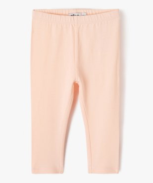 Legging long en coton stretch bébé fille vue1 - GEMO 4G BEBE - GEMO