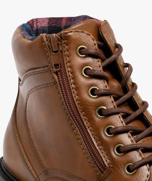 Boots à lacets et zip avec doublure chaude homme - Urban Step vue8 - URBAN STEPS - GEMO