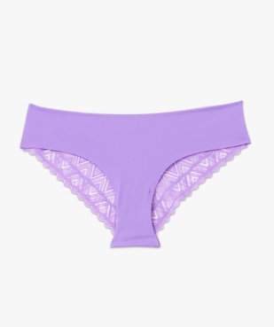 Shorty en microfibre et dentelle femme vue4 - GEMO(HOMWR FEM) - GEMO