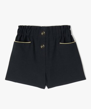 Short fille en toile avec détails scintillants sur les poches vue1 - GEMO (ENFANT) - GEMO