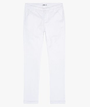 Pantalon garçon coupe chino avec revers cousus vue1 - GEMO (JUNIOR) - GEMO