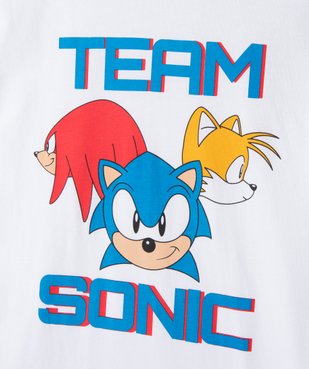 Pyjashort bicolore avec motif coloré garçon - Sonic The Hedgehog vue2 - SONIC - GEMO