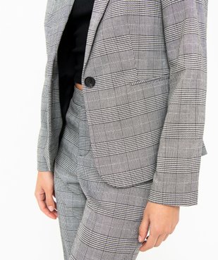 Veste de tailleur à motif Prince de Galles femme vue2 - GEMO(FEMME PAP) - GEMO