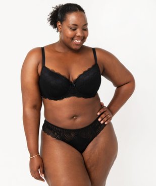 Soutien-gorge grande taille à armatures et coques fines  vue5 - GEMO(HOMWR FEM) - GEMO