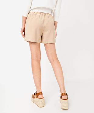 Short large et fluide à taille haute femme vue3 - GEMO(FEMME PAP) - GEMO