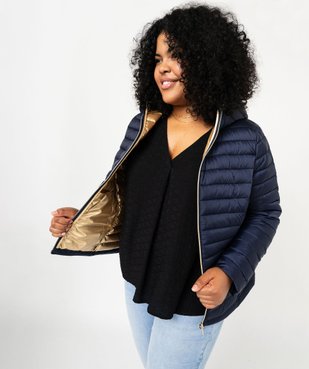 Blouson matelassé à capuche femme grande taille vue1 - GEMO (G TAILLE) - GEMO