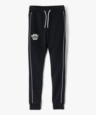 Pantalon de jogging avec liserés contrastants garçon vue1 - GEMO (JUNIOR) - GEMO