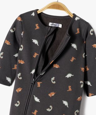 Pyjama à fermeture zippée avec motifs dinosaures bébé garçon vue2 - GEMO(BB COUCHE) - GEMO