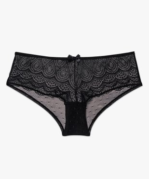 Shorty en dentelle et tulle femme (lot de 2) vue8 - GEMO(HOMWR FEM) - GEMO