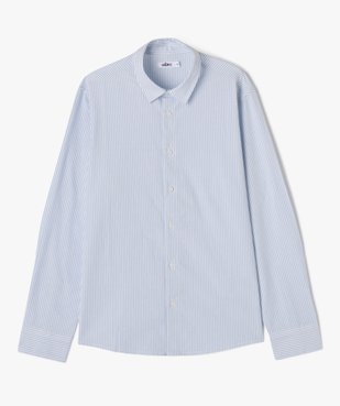 Chemise rayée en coton garçon vue1 - GEMO (JUNIOR) - GEMO