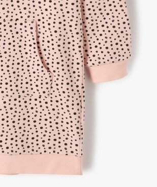 Robe fille forme sweat à capuche à motifs vue2 - GEMO (ENFANT) - GEMO