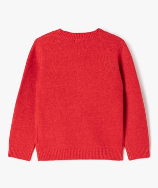 Pull de Noël avec motif chat fille vue3 - GEMO (ENFANT) - GEMO