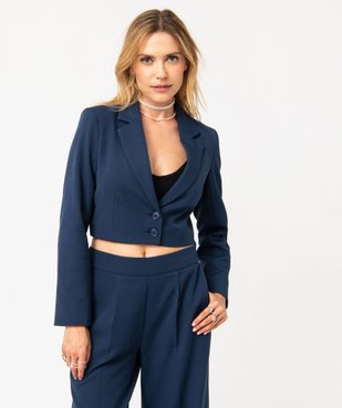 Veste de tailleur courte femme vue1 - GEMO(FEMME PAP) - GEMO