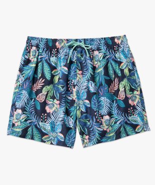 Short de bain homme imprimé feuillage vue4 - GEMO (PLAGE) - GEMO