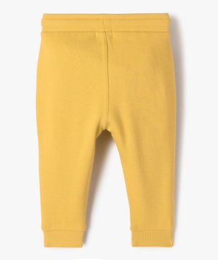 Pantalon de jogging avec ceinture bord-côte bébé garçon vue3 - GEMO 4G BEBE - GEMO