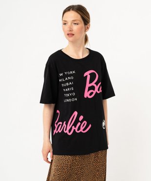 Tee-shirt manches courtes imprimé femme - Barbie vue5 - BARBIE - GEMO