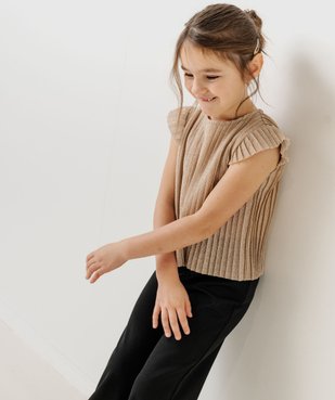 Combi-pantalon effet 2-en-1 à paillettes fille vue1 - GEMO (ENFANT) - GEMO