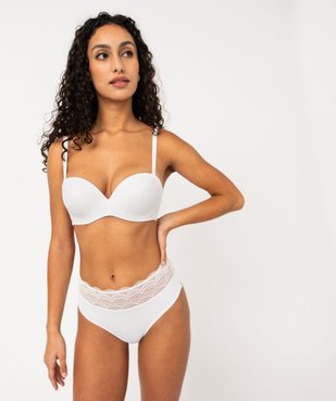 Culotte en dentelle et microfibre femme vue3 - GEMO(HOMWR FEM) - GEMO