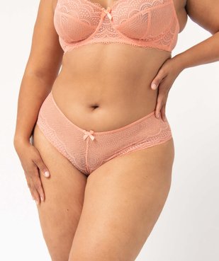 Shorty en dentelle et tulle femme grande taille vue1 - GEMO(HOMWR FEM) - GEMO