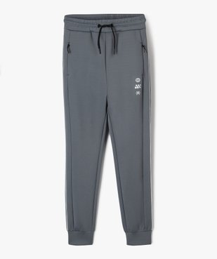 Pantalon de sport avec liserés contrastants garçon vue1 - GEMO (JUNIOR) - GEMO