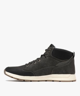 Baskets homme mid-cut fourrées sherpa à semelle épaisse vue4 - URBAN STEPS - GEMO