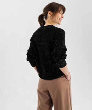 Pull avec sequins femme vue3 - GEMO(FEMME PAP) - GEMO