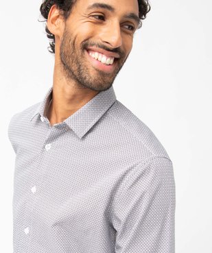 Chemise homme à micro-motifs vue2 - GEMO (HOMME) - GEMO