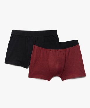 Boxer en coton stretch homme (lot de 2) vue1 - GEMO 4G HOMME - GEMO