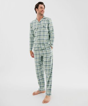 Pyjama à motif tartan avec pochette cadeau en coton homme vue2 - GEMO(HOMWR HOM) - GEMO