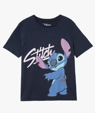 Tee-shirt manches courtes coupe oversize imprimé femme - Stitch vue4 - LILO & STITCH - GEMO