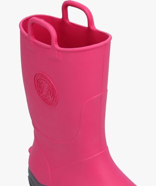 Bottes de pluie fille unies à anses - Boatilus vue6 - BOATILUS - GEMO