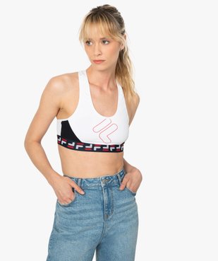 Brassière femme avec dos nageur perforé - Fila vue1 - FILA - GEMO