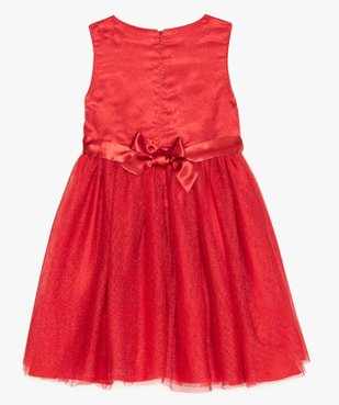 Robe de cérémonie fille en tulle pailleté et sequins vue3 - GEMO (ENFANT) - GEMO