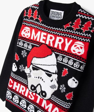 Pull de Noël en jacquard garçon - Stormtrooper vue2 - AUTRES MARQUES - GEMO