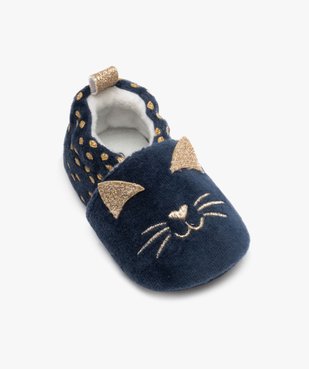 Chaussons de naissance bébé fille en forme de chat et à petits pois vue5 - GEMO 4G BEBE - GEMO