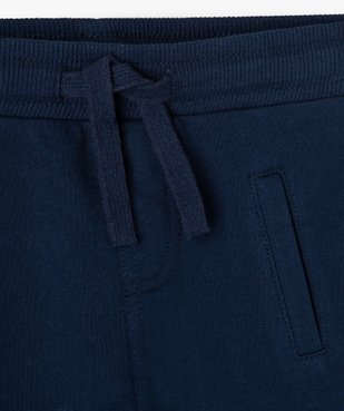 Pantalon de jogging avec ceinture bord-côte bébé garçon vue2 - GEMO 4G BEBE - GEMO