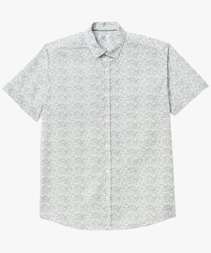 Chemise à manches courtes à micro motifs homme vue4 - GEMO (HOMME) - GEMO